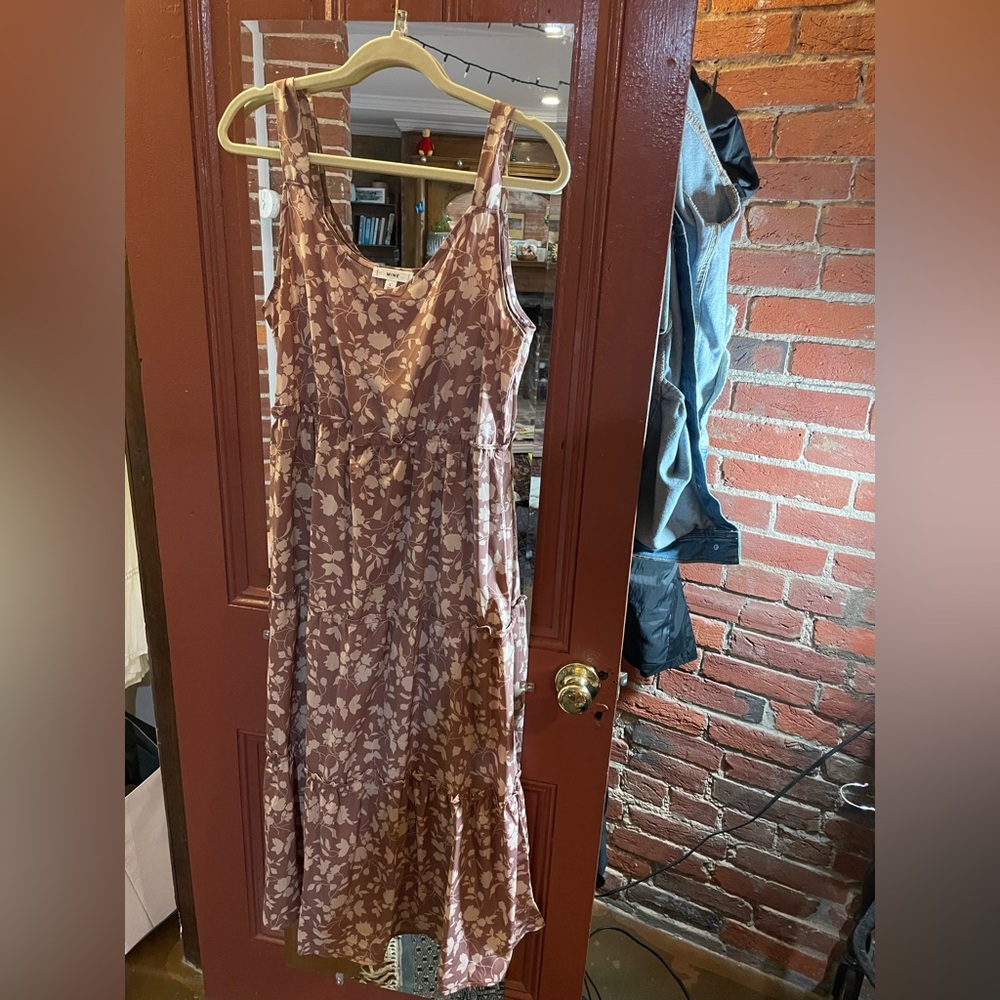 Mine Floral Mauve Maxi Dress